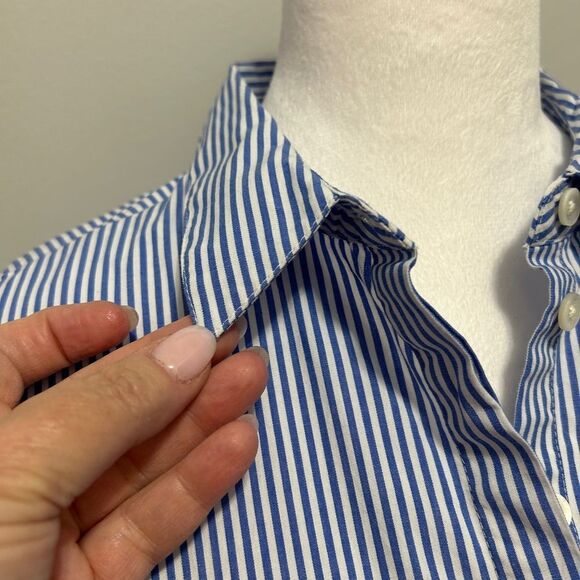 NWOT J.Crew Blue Striped Mini Dress - Picture 6 of 10